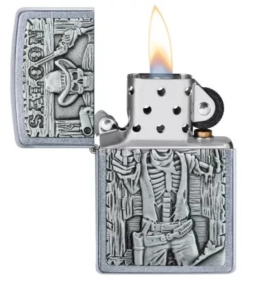 Зажигалка Zippo 49298 Saloon Skull Emblem Фото 2